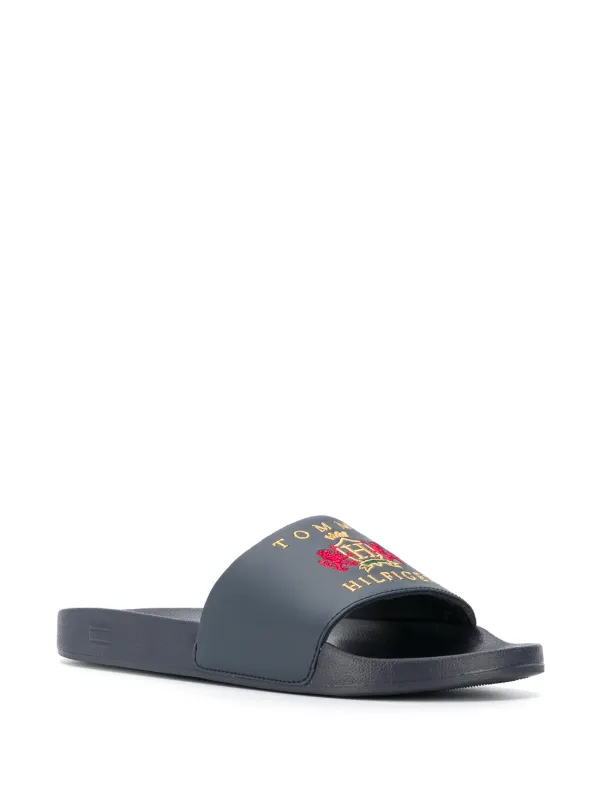 tommy hilfiger sliders grey