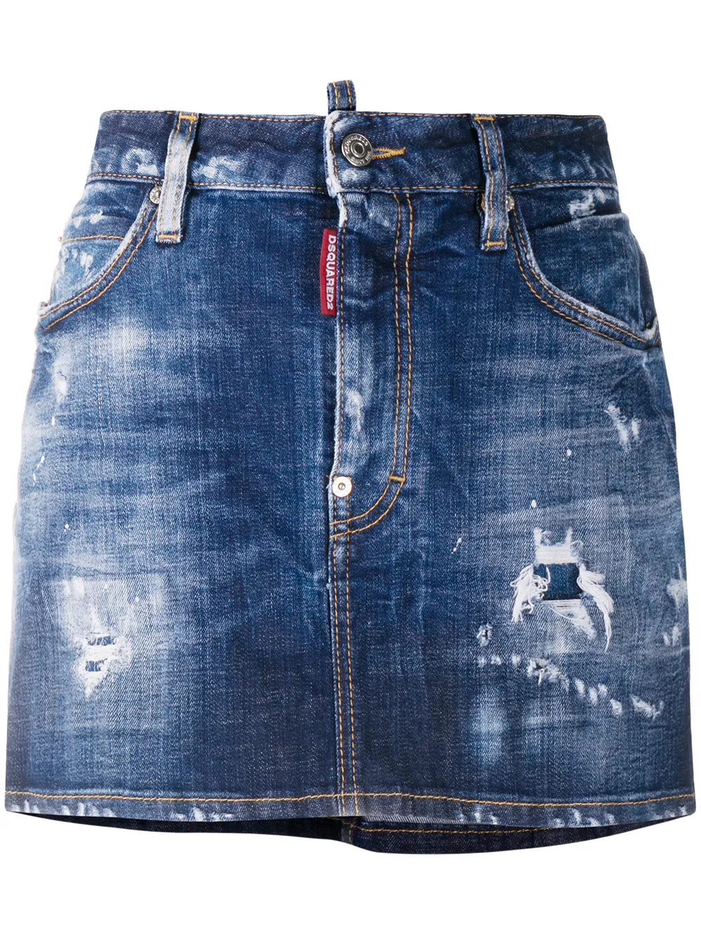 Dsquared2 Distressed Denim Skirt nwS2V Dj7H0 Dsquared2 Distressed Denim Skirt nwS2V Dj7H0