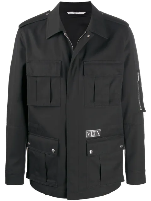 Valentino Garavani VLTN-patch shirt jacket