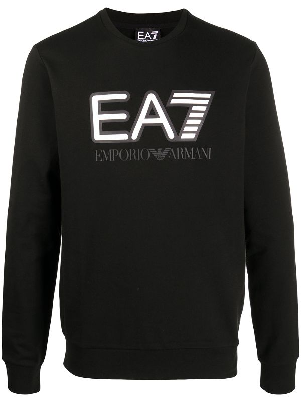 Ea7 Emporio Armani logo-print Crew Neck 