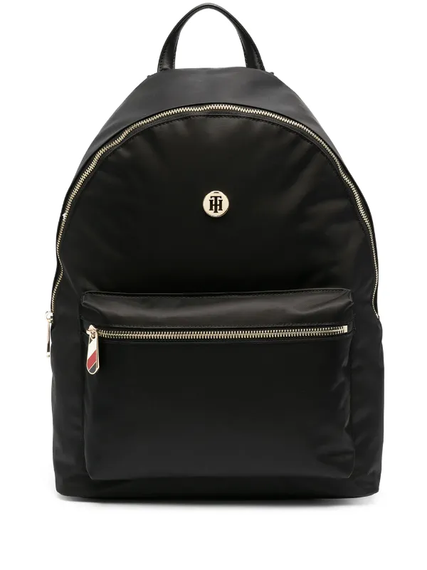 all black tommy hilfiger backpack