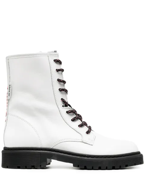 tommy jeans studs lace up boot