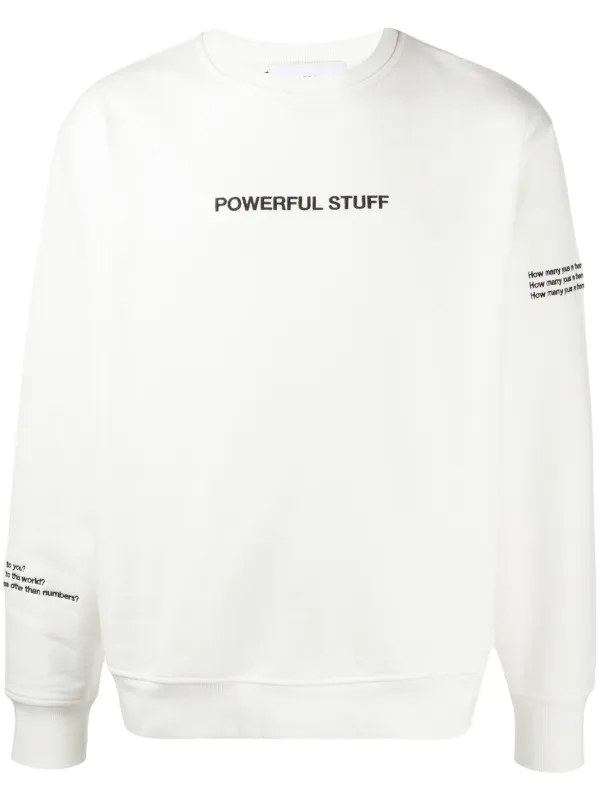 embroidered crew neck sweatshirts