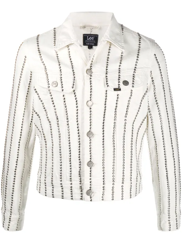 Stefan Cooke Schmale Jacke Mit Nieten Farfetch Stefan Cooke Schmale Jacke Mit Nieten Farfetch