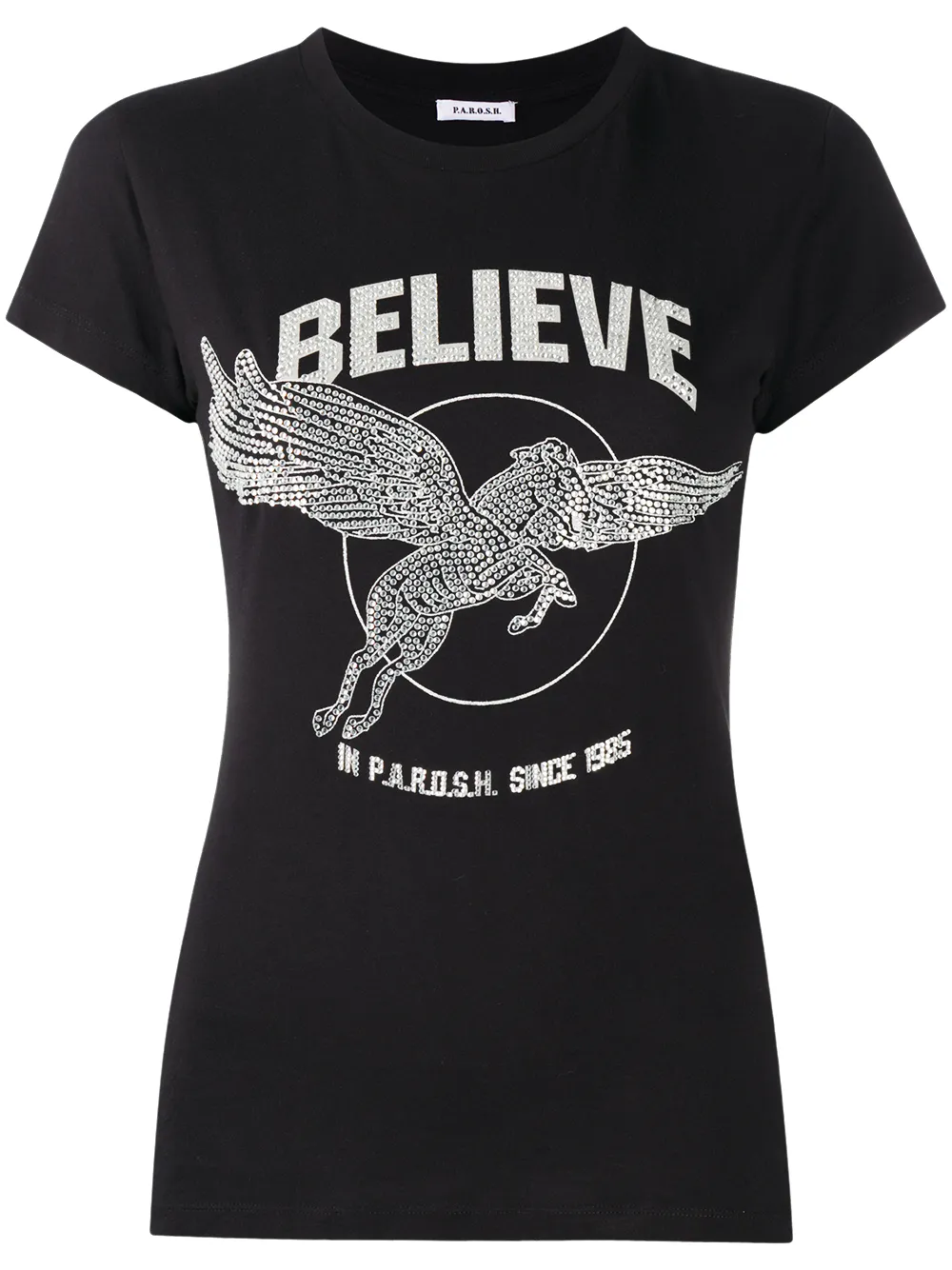 P.A.R.O.S.H. Believe Short Sleeved T-shirt KKPr6 y23F6 P.A.R.O.S.H. Believe Short Sleeved T-shirt KKPr6 y23F6