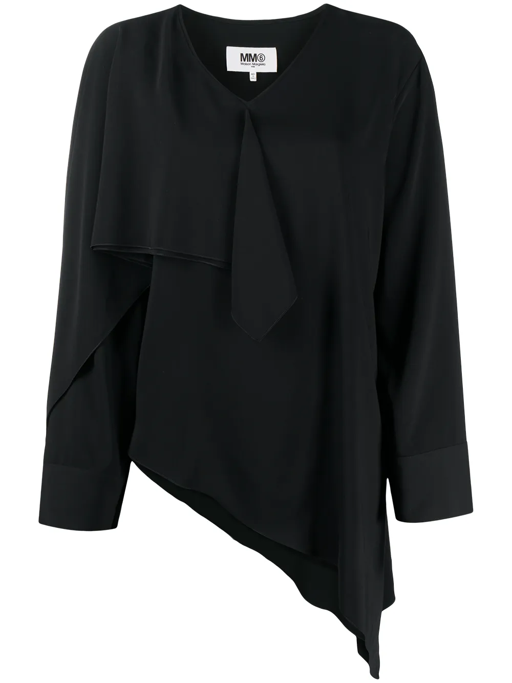 MM6 Maison Margiela Asymmetrische Bluse 1Dcsm ewGFm MM6 Maison Margiela Asymmetrische Bluse 1Dcsm ewGFm