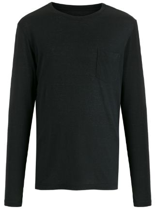 Osklen Rustic E-Basics Pocket T-shirt | Black | FARFETCH AU