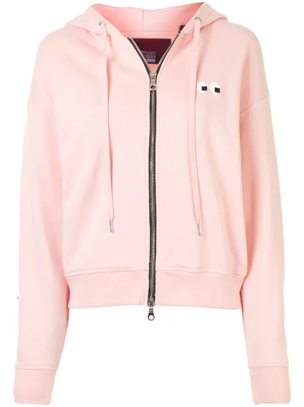 pink drawstring hoodie