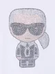Karl Lagerfeld Kids تيشيرت مزين بحجر الراين