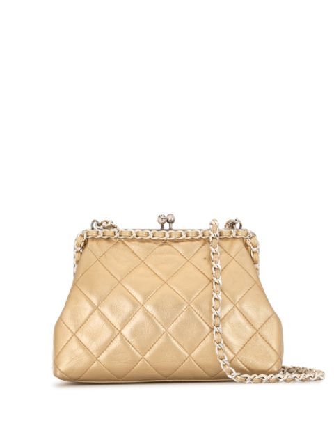 Affordable HOT SALE CHANEL 1995 diamond quilted chain crossbody bag Women