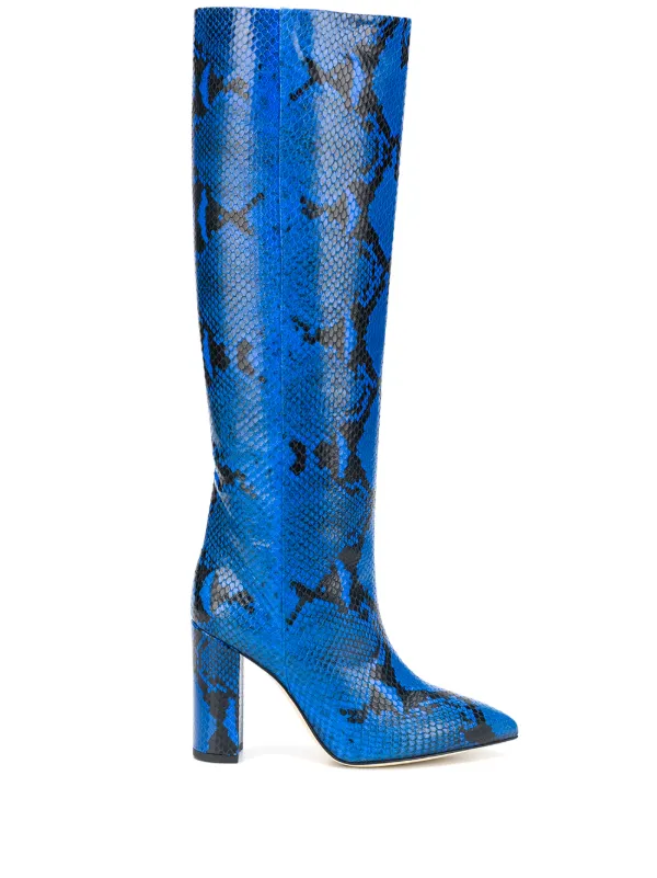 bottines effet peau de serpent