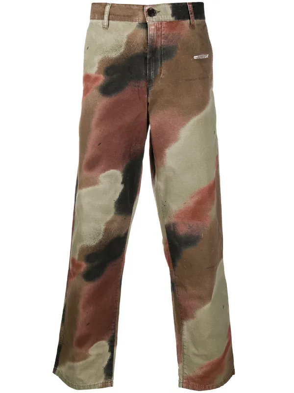 off white camo pants