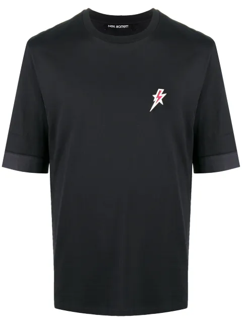 Neil Barrett Star Bolt patch T-shirt