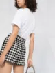 RedValentino gingham check short shorts