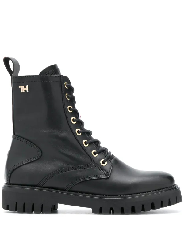 tommy hilfiger lace up ankle boots