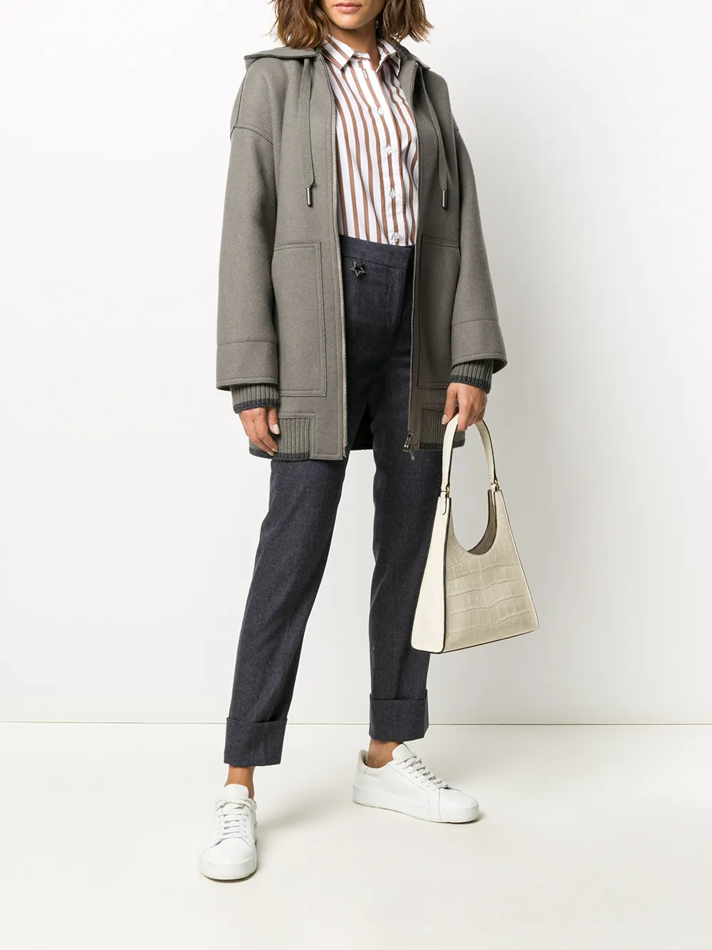 Lorena Antoniazzi Crêpe broek - Blauw