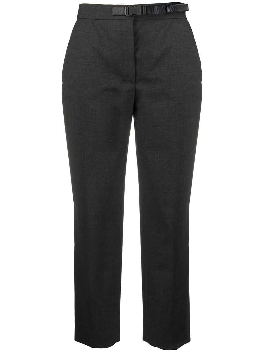 Image 1 of Prada belted cropped tapered trousers