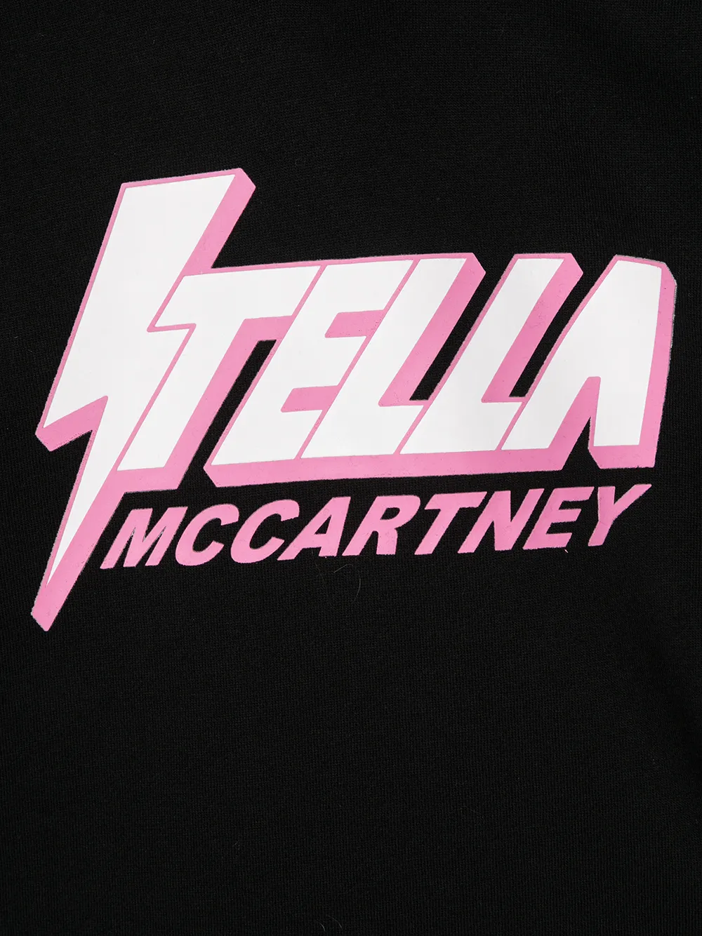 Stella McCartney Kids Hoodie met logoprint Zwart