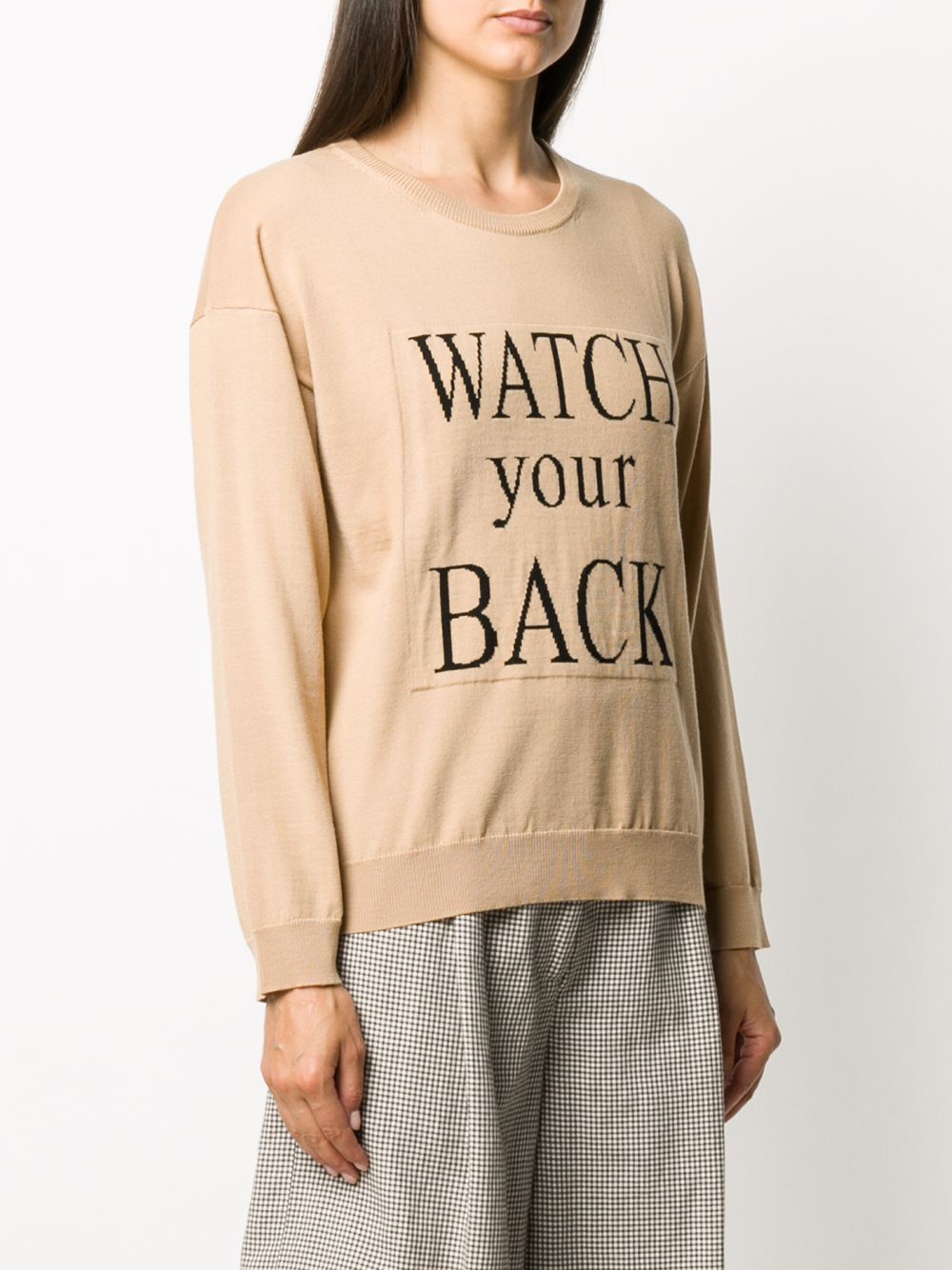 фото Boutique moschino джемпер с надписью watch your back