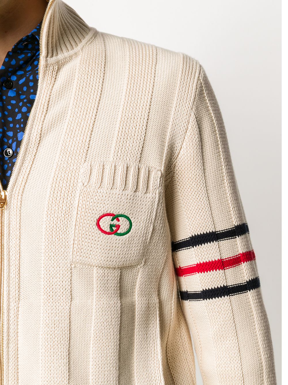 фото Gucci кардиган на молнии с логотипом interlocking g