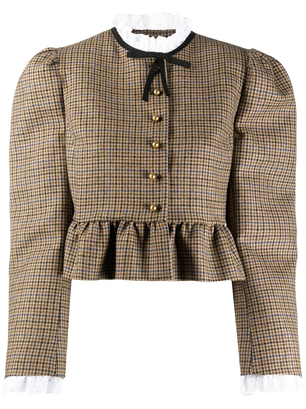 Miu Miu Tweed-Jacke Mit Rüschensaum UUVMR o6Nk7 Miu Miu Tweed-Jacke Mit Rüschensaum UUVMR o6Nk7
