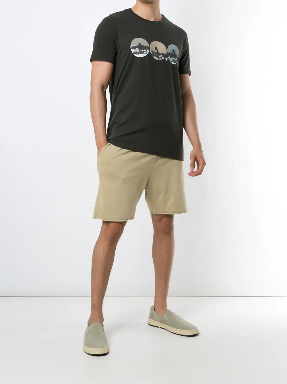 Osklen drawstring-waist track shorts | Track & Running Shorts | Image 2