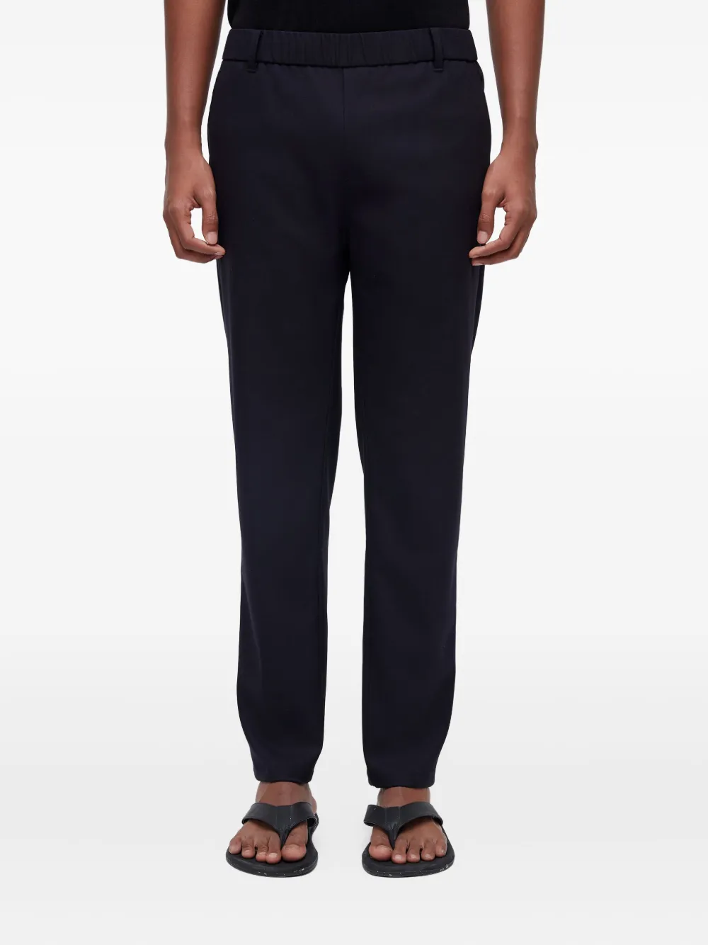 Osklen Elastic-waist Straight-leg Trousers In Blue