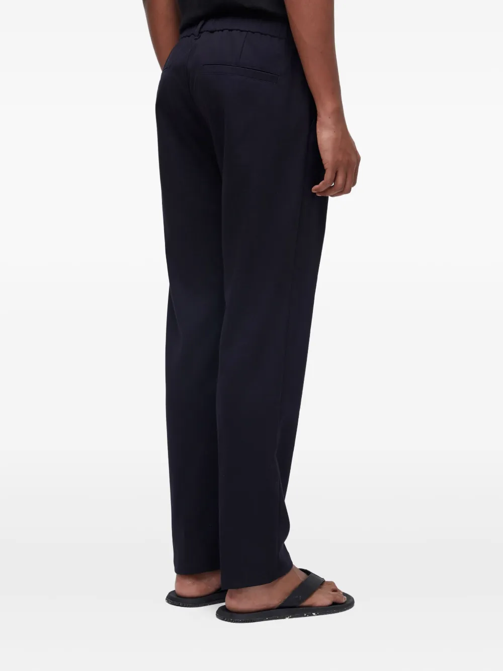 Osklen Elastic-waist Straight-leg Trousers In Blue