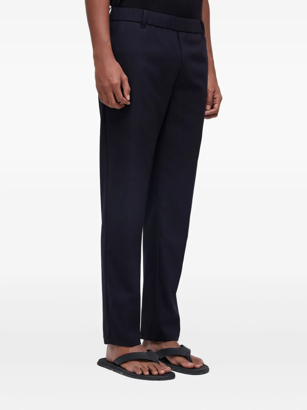 Osklen Elastic-waist Straight-leg Trousers In Blue