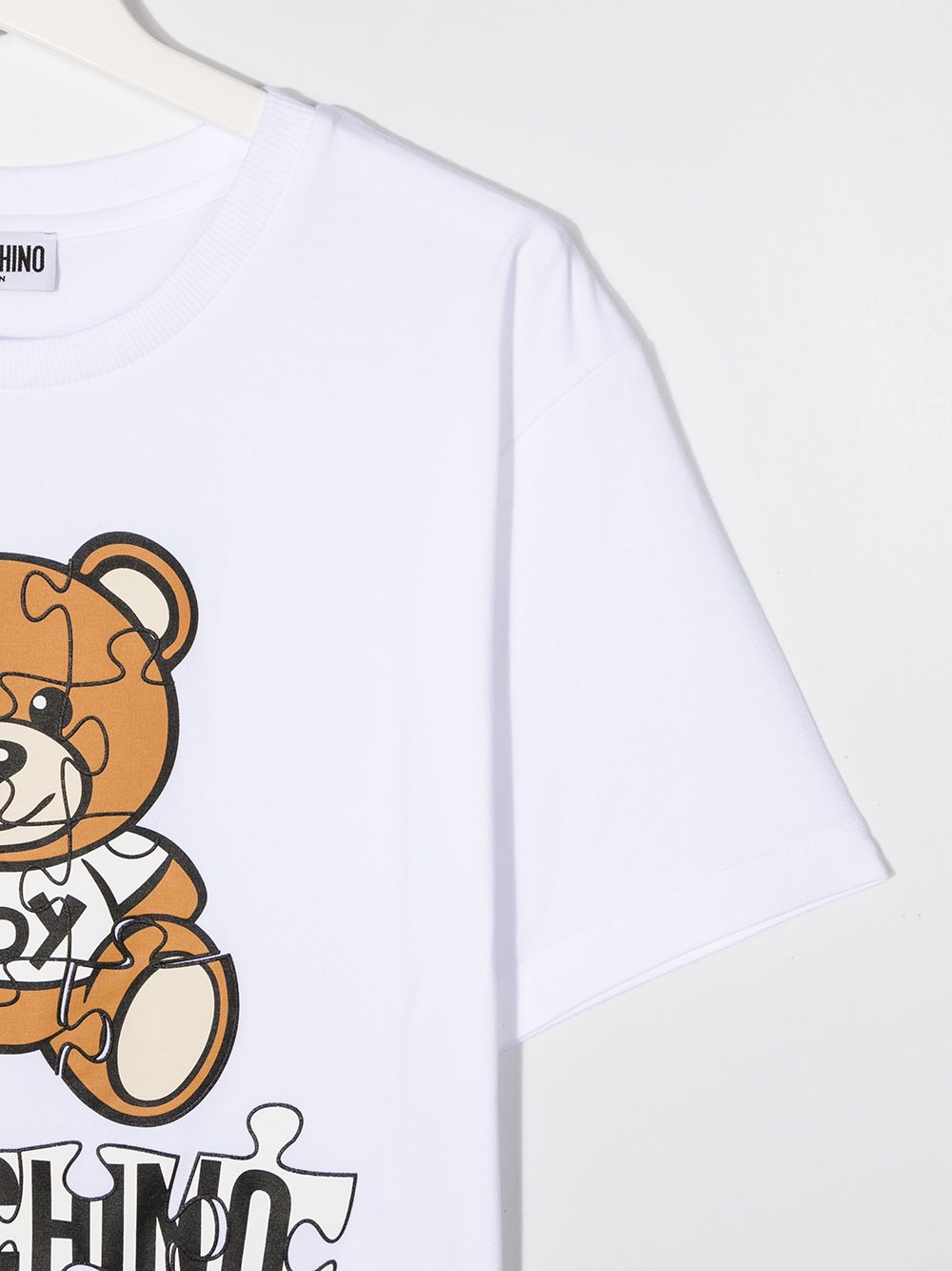 фото Moschino kids футболка с короткими рукавами и принтом