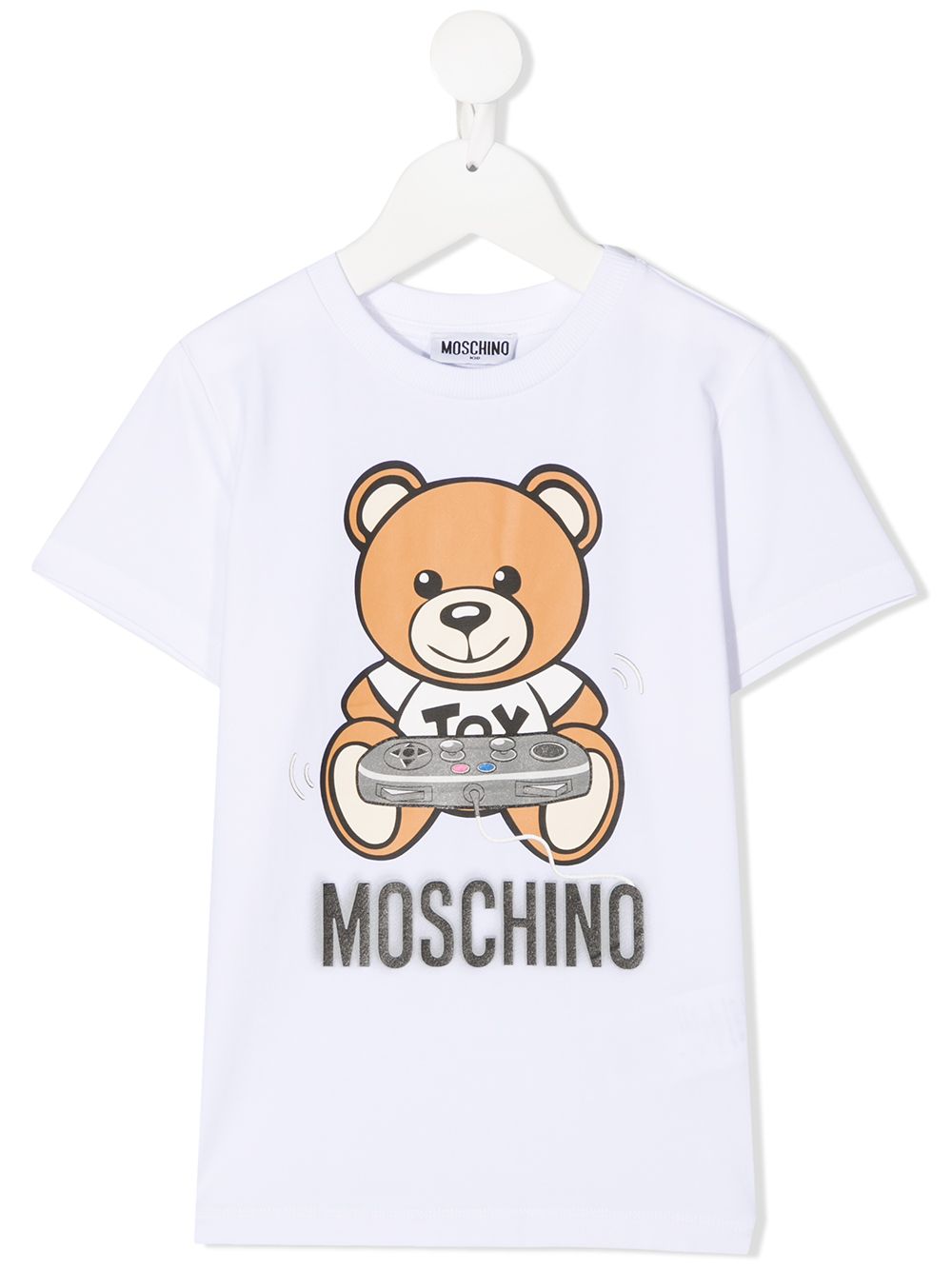 Moschino Kids short sleeve printed logo 