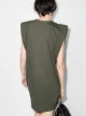 Frankie Shop Tina padded shoulder T-shirt dress
