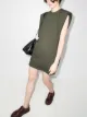 Image 2 of Frankie Shop Tina padded shoulder T-shirt dress