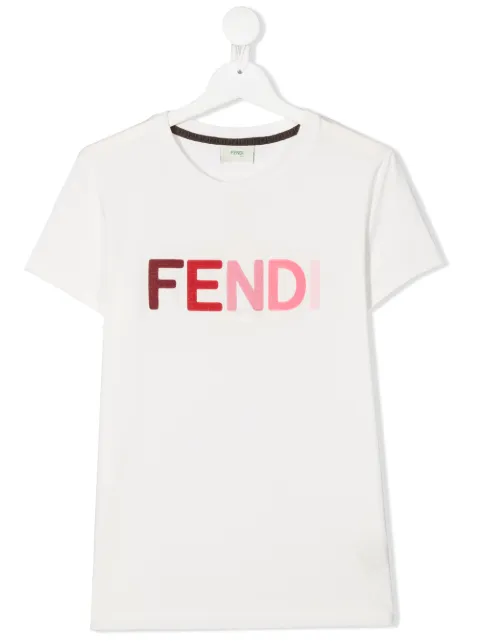Fendi Kids 로고 프린트 티셔츠 | 전 세계 럭셔리 브랜드를 한눈에 볼 수 있는 파페치 ✈ 한국까지 쉽고 빠른 배송, 간편한 무료 반품... 