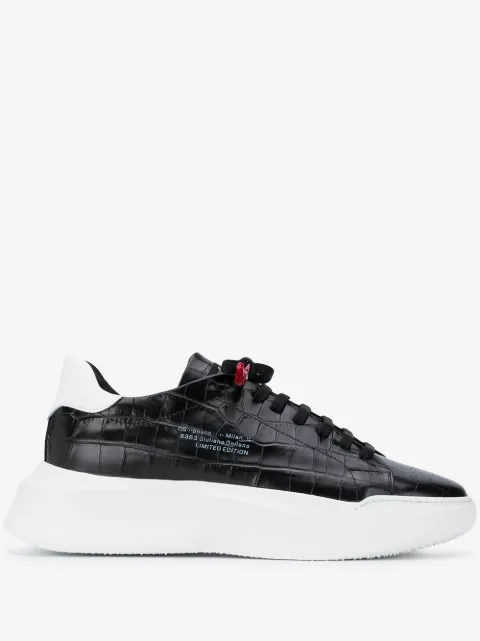 Giuliano Galiano 'Nemesis' Sneakers mit Kroko-Optik
