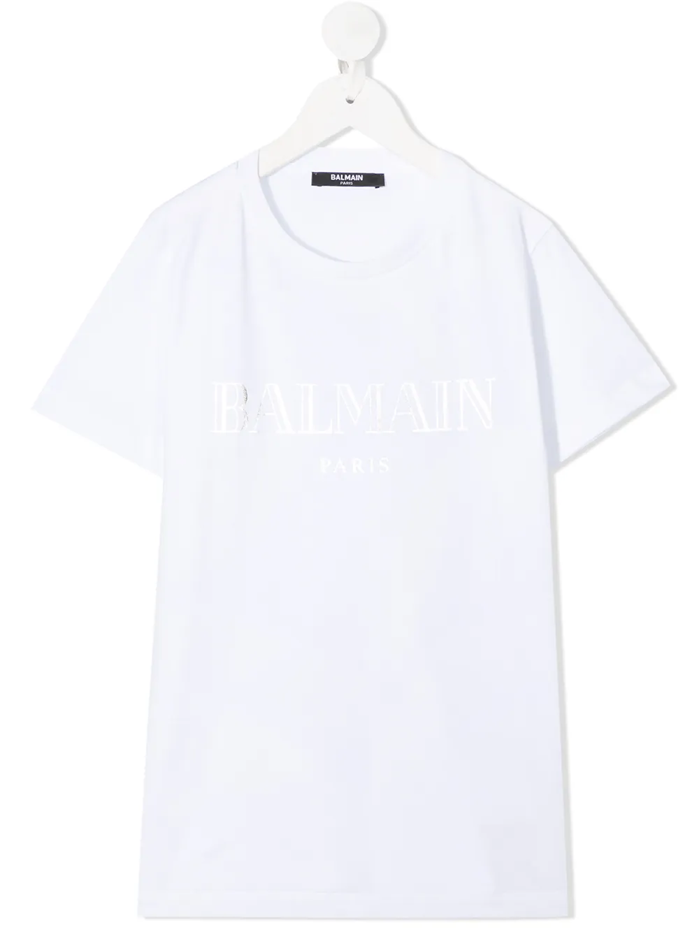 

Balmain Kids playera con logo estampado - Blanco