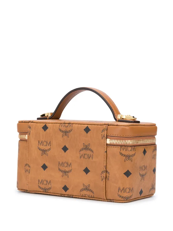 MCM Rockstar Mini Satchel Bag Brown FARFETCH AO