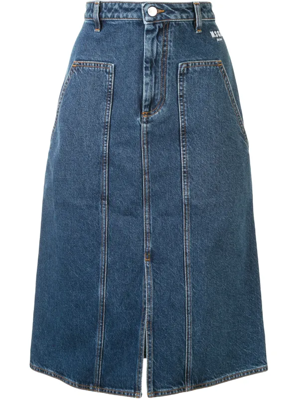 Msgm ハイウエスト デニム スカート 通販 Farfetch
