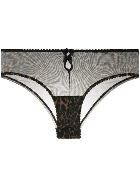 Marlies Dekkers Peekaboo leopard-print briefs