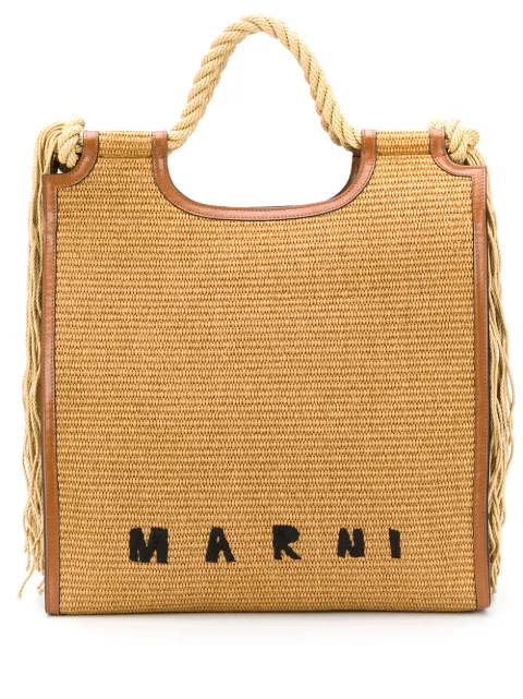 Marni ラフィア ハンドバッグ