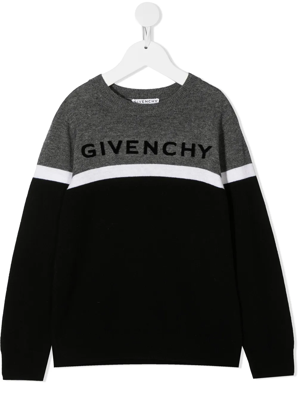 

Givenchy Kids suéter con diseño colour block - Negro