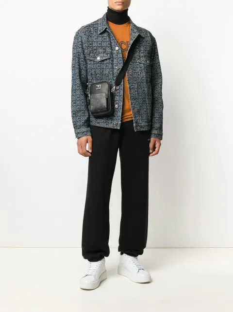 MCM Monogram Print Denim Jacket - Farfetch