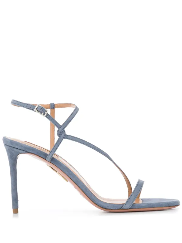 aquazzura blue heels