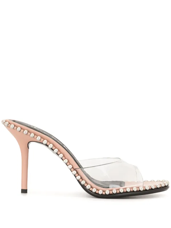 pink studded sandals
