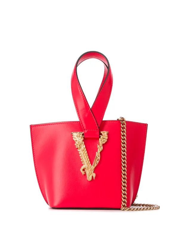 versace red tote bag