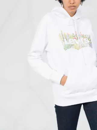 cactus logo print hoodie展示图