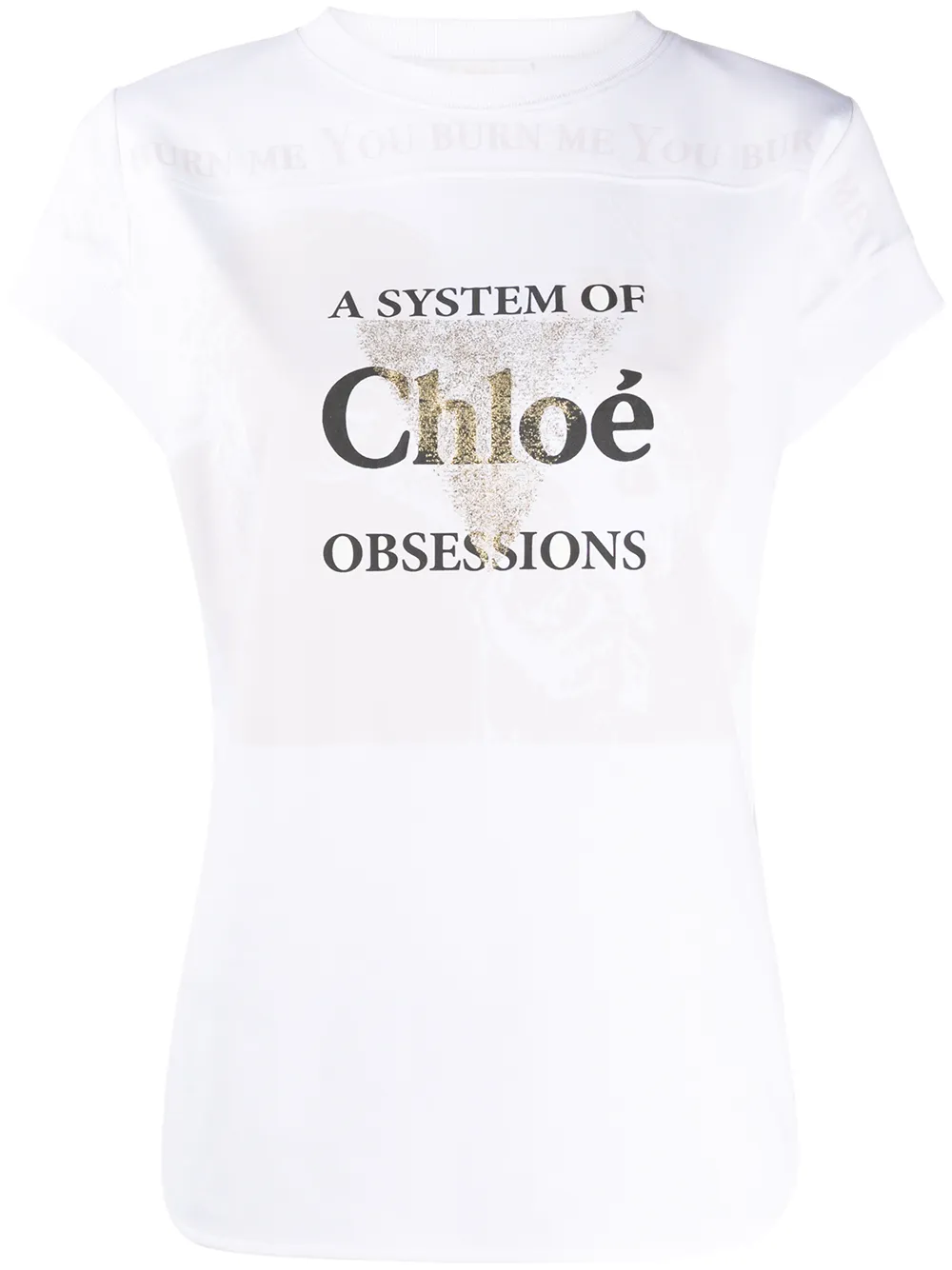 Chloé T-Shirt Mit Slogan-Print 38j4F gJfMA Chloé T-Shirt Mit Slogan-Print 38j4F gJfMA