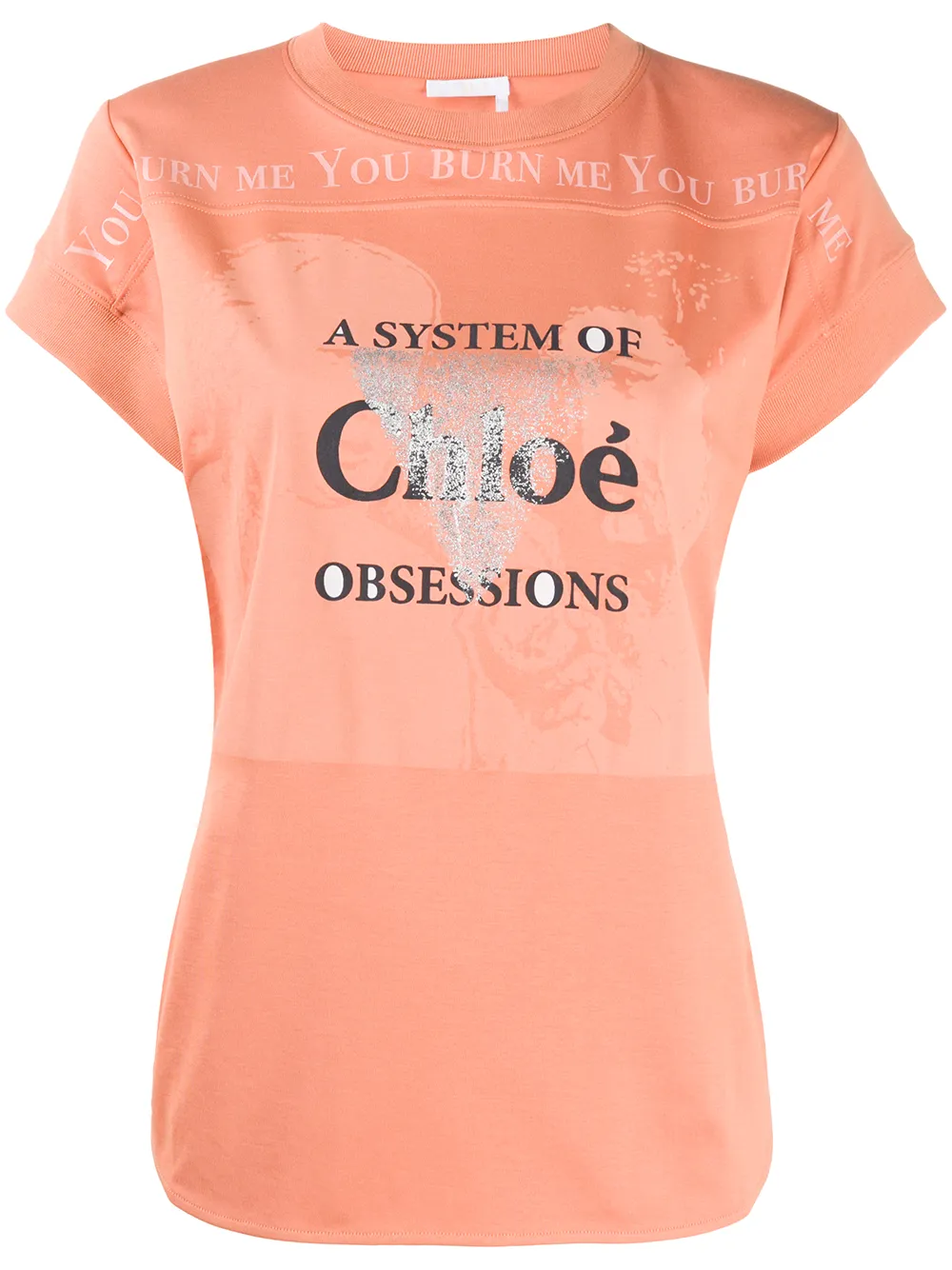 Chloé T-Shirt Mit Slogan-Print Wp2rn A1y9i Chloé T-Shirt Mit Slogan-Print Wp2rn A1y9i