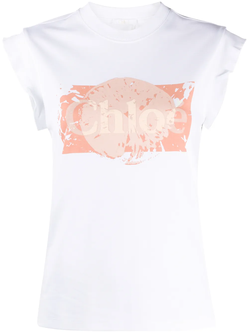 Chloé Schmales T-Shirt Mit Logo-Print 0XKeL djHwG Chloé Schmales T-Shirt Mit Logo-Print 0XKeL djHwG