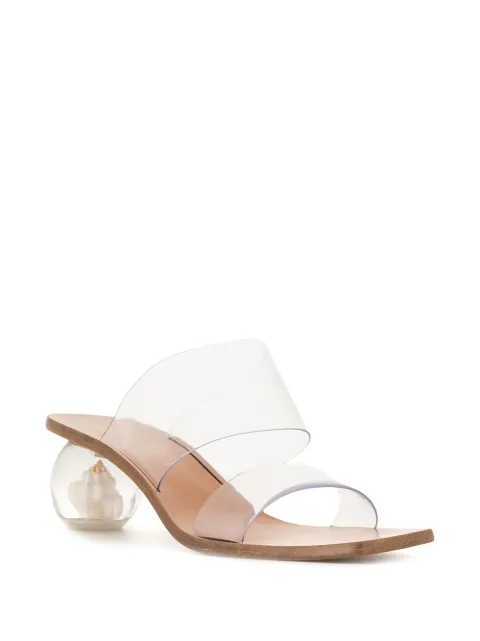 perspex kitten heel